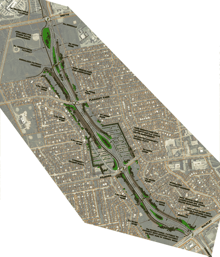 Plan for road from Conroy to Smyth