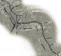 Map of corridor road