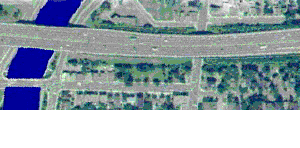 Aerial photo showing ramp extension to 417